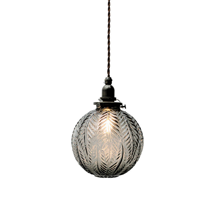 Vintage Glass Dome Pendant Lamp Kalsten