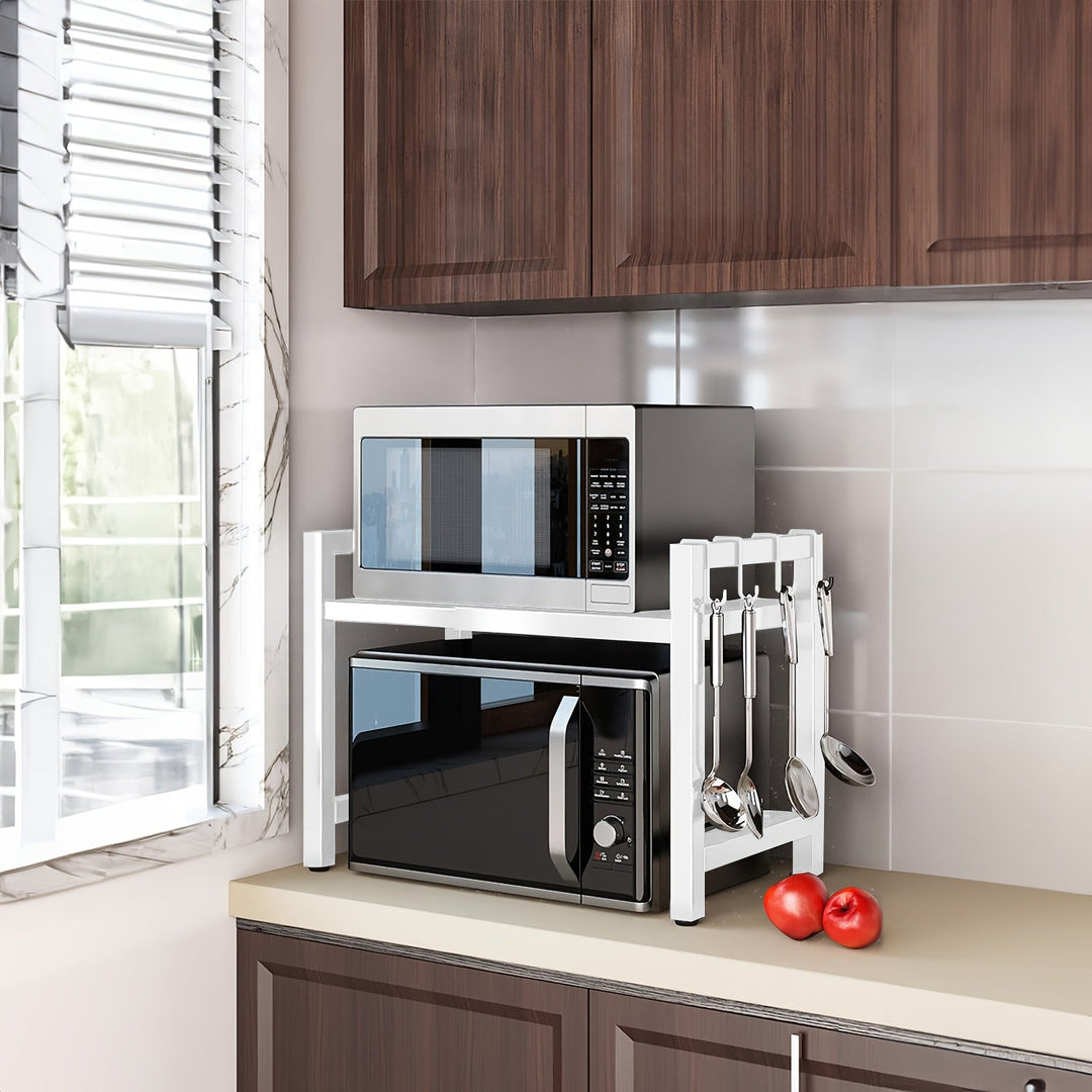 Expandable Microwave Shelf 2 Levels | Kalsten