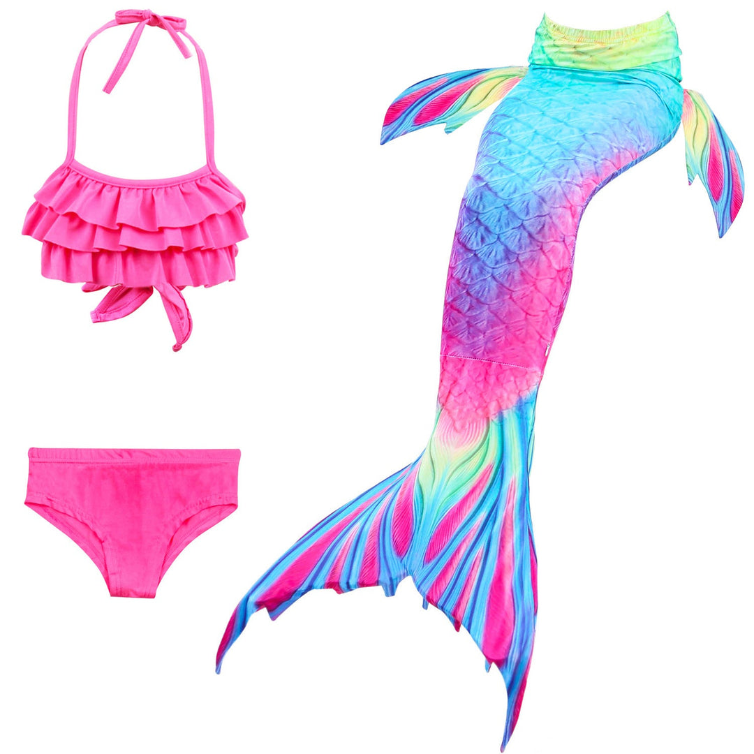 Kalsten | Girls Mermaid Tail Kids Swimsuit Bikini Set