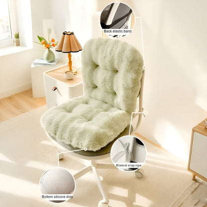 Soft seat cushion made of faux fur – Extra thick & cuddly | Perfect for chair and sofa | Bowlift