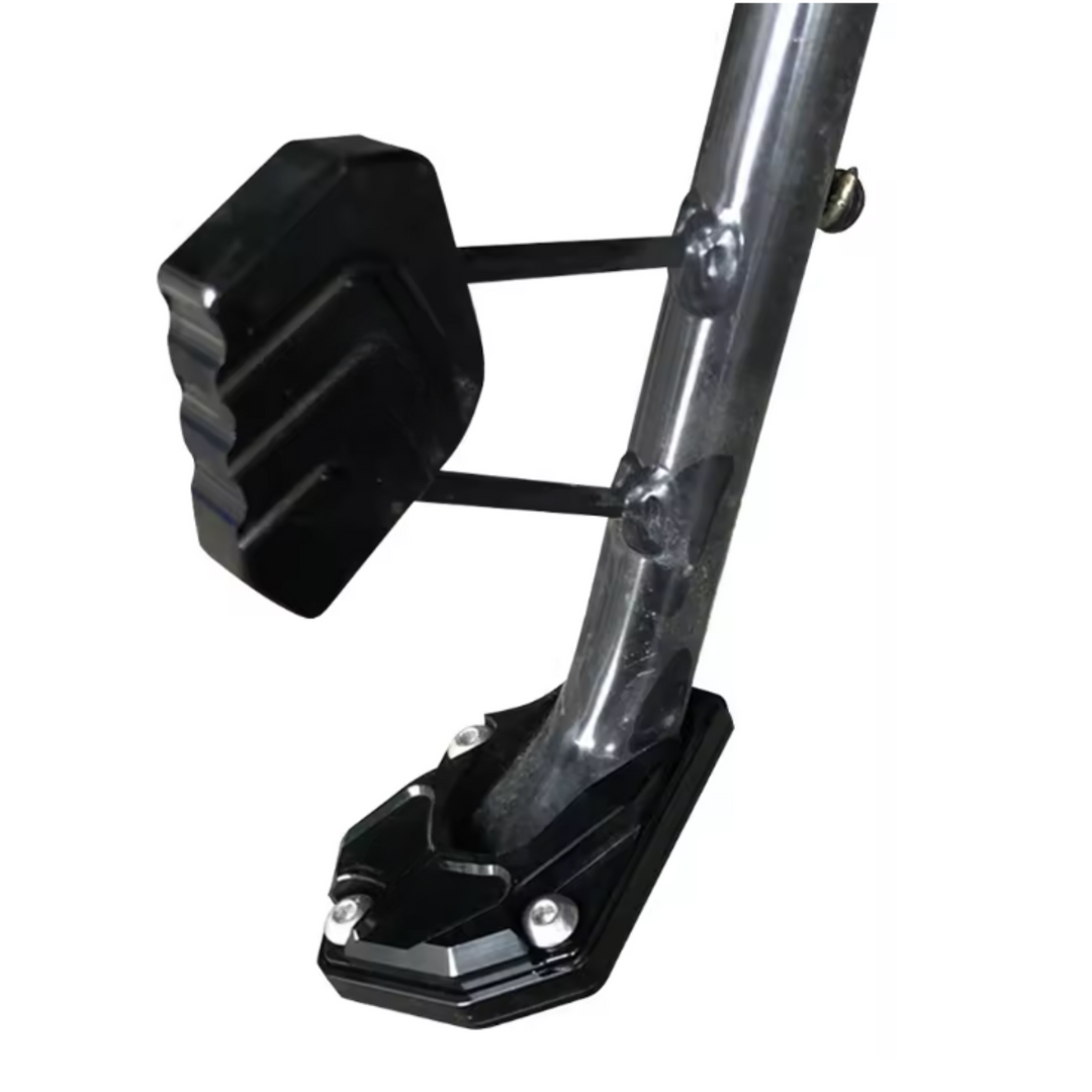 Kalsten | STABILIRIDE – Aluminum Motorcycle Kickstand Pad for Secure Parking