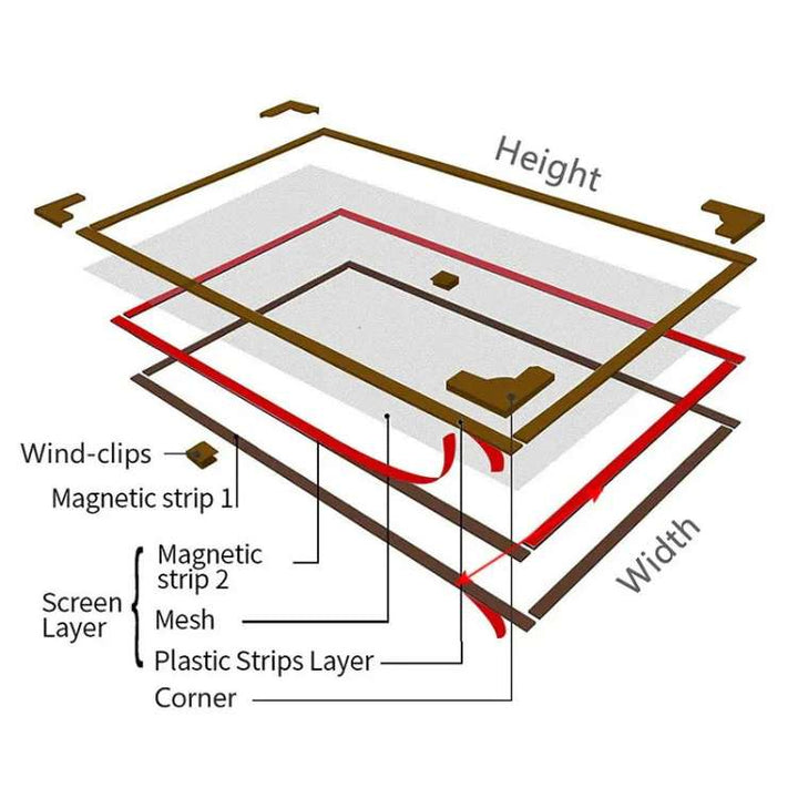 Magnetic Window Mosquito Net