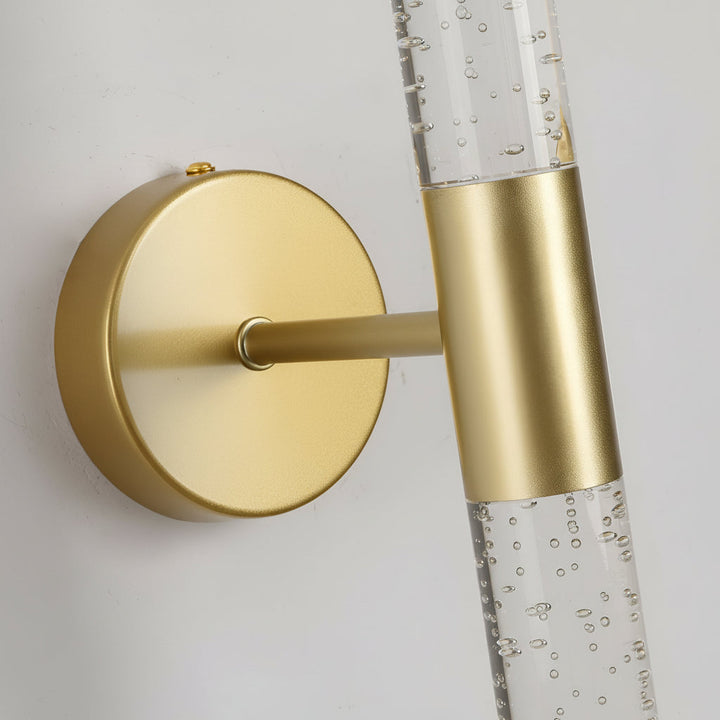 Cylinder Wall Sconce Tube Iron Acrylic LED 50cm / 20in Modern Vanity Light | Kalsten