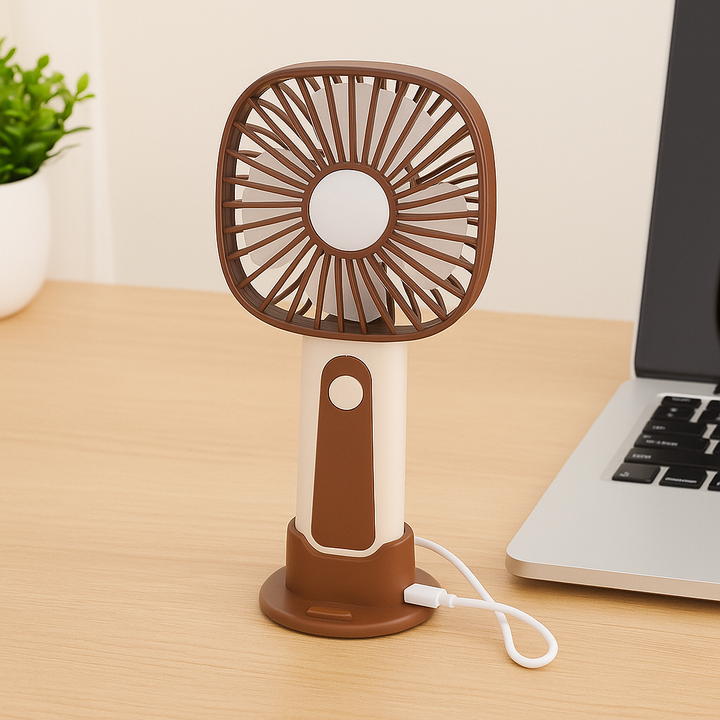 Mini Handheld Fan – 3-Speed USB Rechargeable | Kalsten