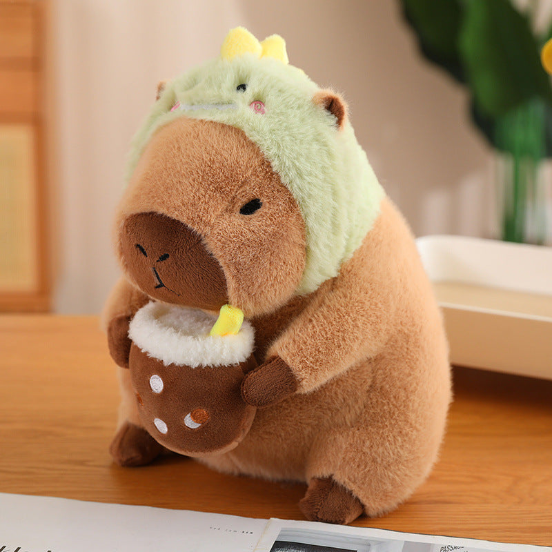 Brehn | CuddleCapy Plush Doll | Capybara & Rabbit Design | Soft Cuddly Toy in Various Styles & Sizes