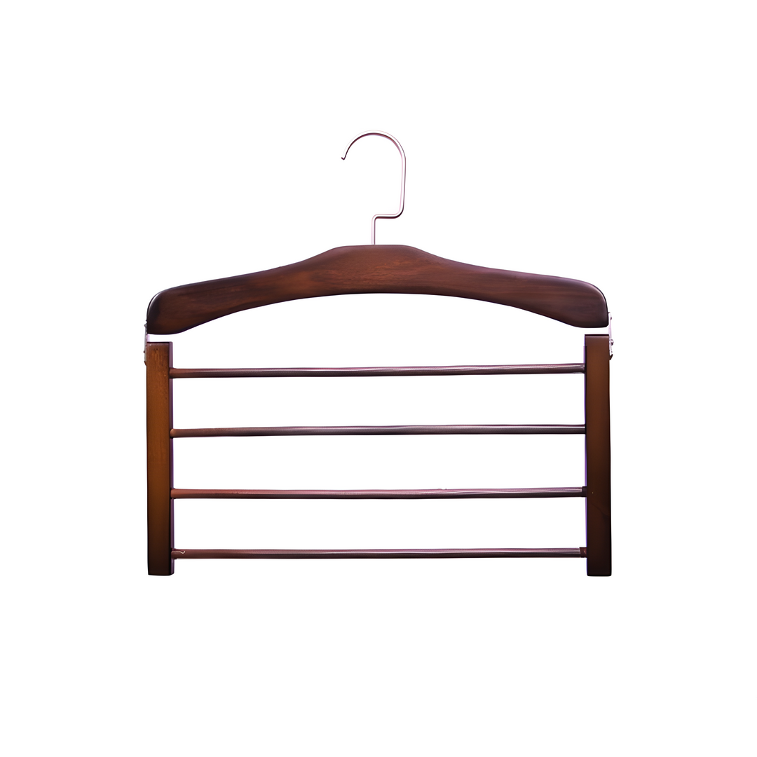 Wooden Clothes Hanger Space Saving with Sturdy Metal Hook | Kalsten