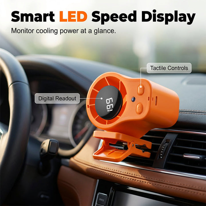Mini fan with ventilation clip for car and desk | Kalsten