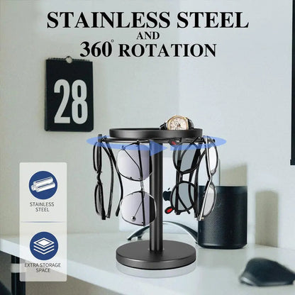 BowLift | 360° Redatable glasses stand – Stylish organizer for glasses & accessories