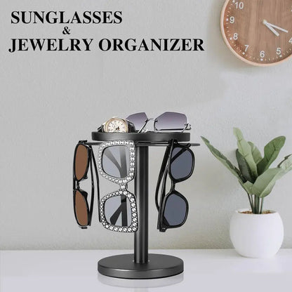 BowLift | 360° Redatable glasses stand – Stylish organizer for glasses & accessories