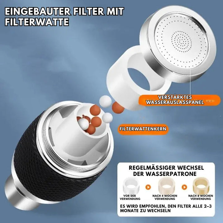 Kalsten | Faucet Attachment | 360° Swivel | Anti-Splash Water Flow