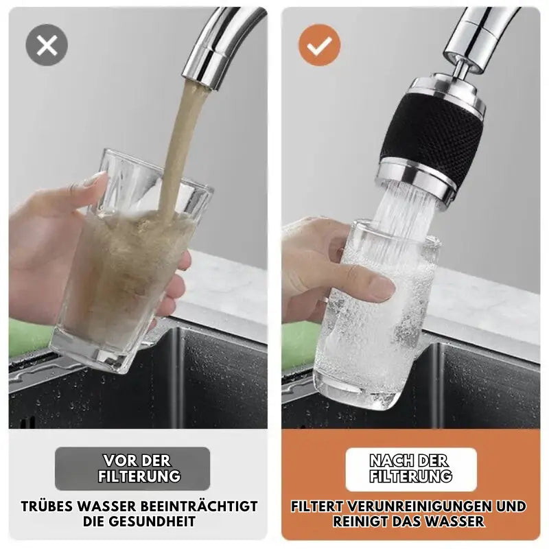 Kalsten | Faucet Attachment | 360° Swivel | Anti-Splash Water Flow