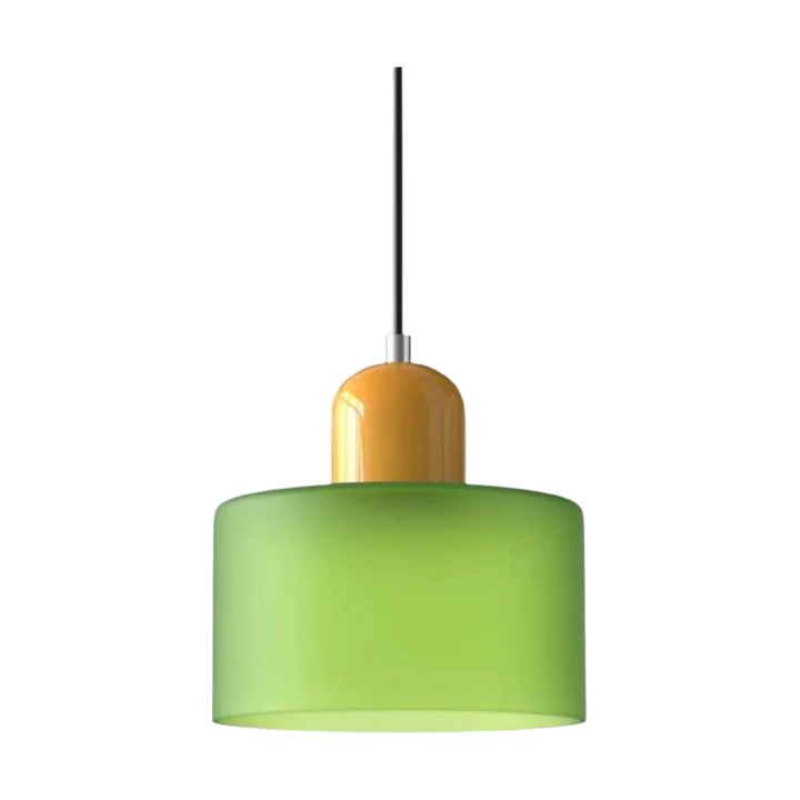 Glass pendant light – Elegant cylindrical pendant light for cozy living spaces | Kalsten