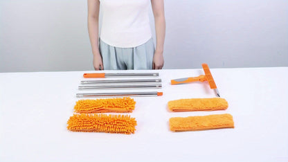 Skanto | Crystal Clear Window Cleaner – Professional 2-in-1 Telescopic Window and Glass Cleaning System