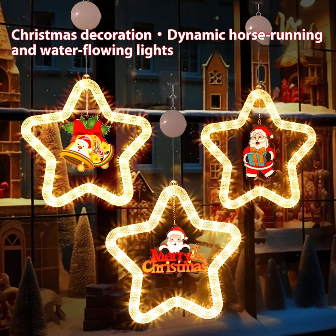 Christmas Pendant Decoration Christmas Atmosphere Led Lights Led Christmas Star Light Decoration For Window Door For Holiday | Kalsten