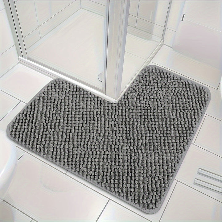 Kalsten | Corner Bath Mat Lunava | L-Shape for Shower & Corner | Non-Slip & Soft | 40x40x80 cm