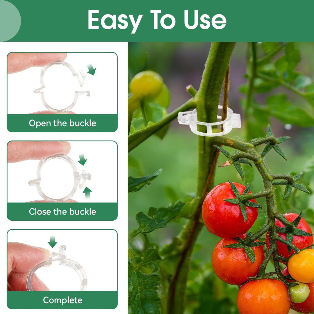 Kalsten | Tomato Clips, Plastic Trellis Clips