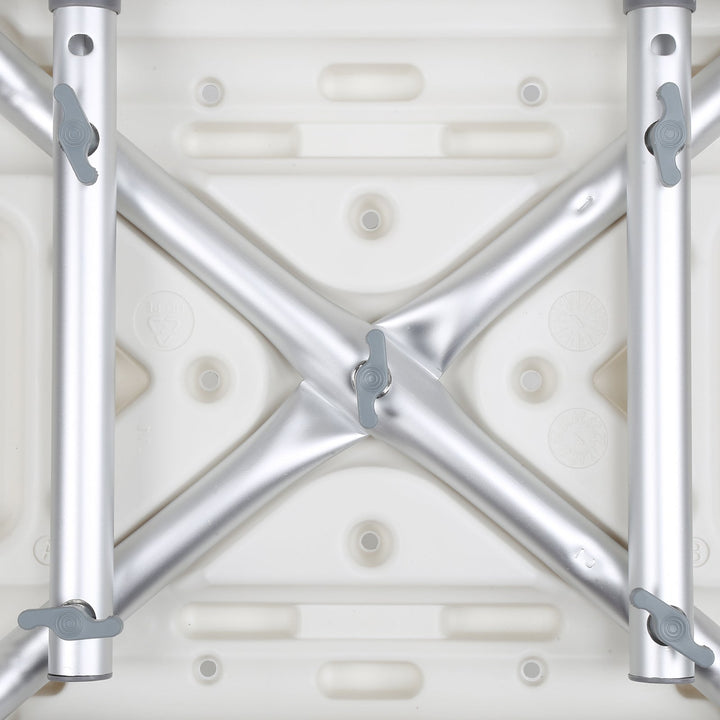 Shower stool height adjustable bath stool with backrest | Kalsten
