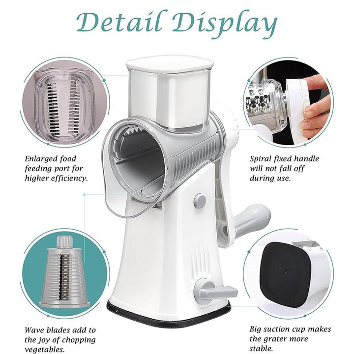 5 in 1 Rotary Cheese Grater | Kalsten