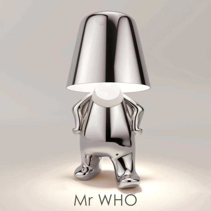 Thinker Small Gold Statue Desk Lamp USB Charging Decorative Table Lamp Touch Atmosphere | Kalsten