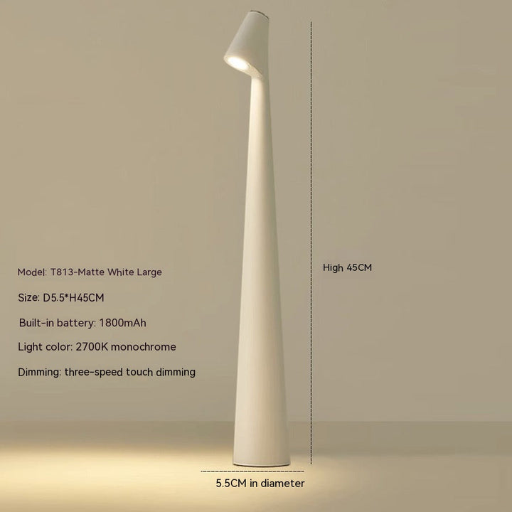 Table Lamp Modern Red Metal LED Light | Kalsten