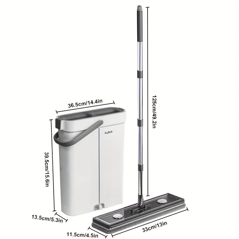 Flat mop set with bucket & wringing system | Kalsten