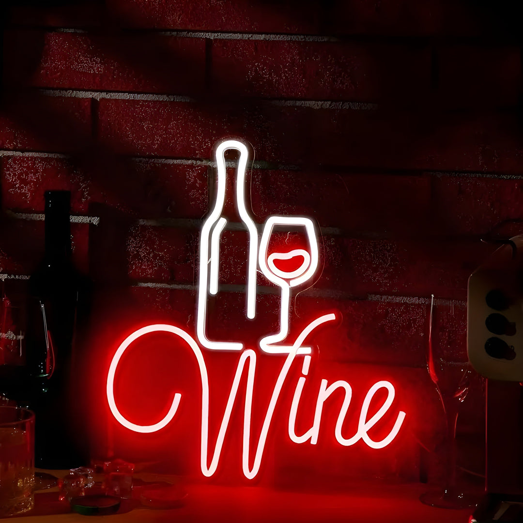 WineAura Light - Neon Wine Glass LED Party Light | Kalsten