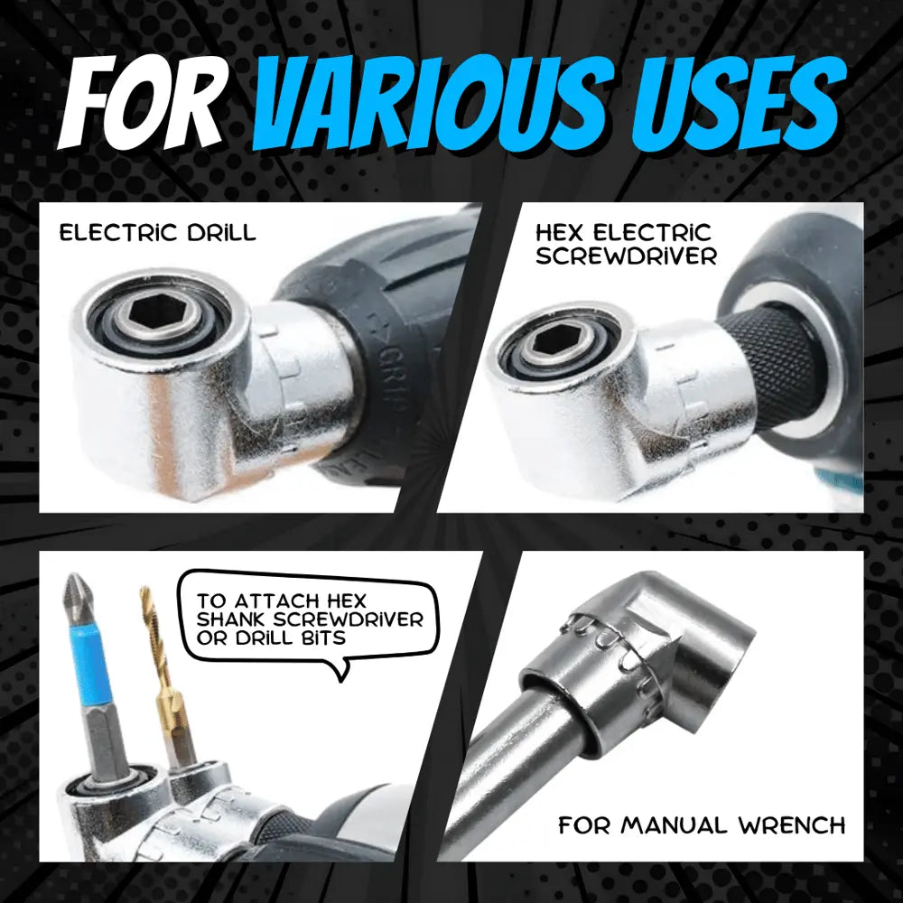 Kalsten | 105° Angle Drill Adapter with Magnetic Handle Set