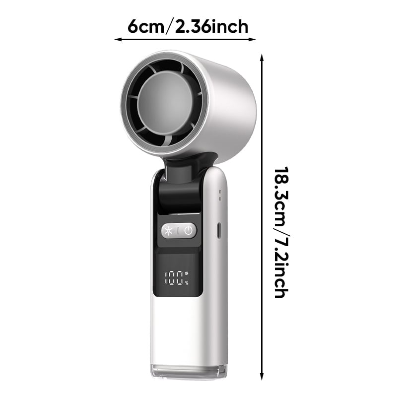 Folding Mini Handheld High-Speed USB Rechargeable Turbo Fan | Kalsten