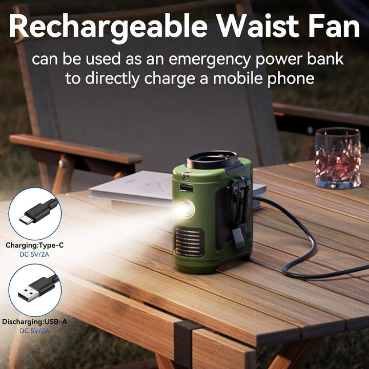 AirBelt Hands-free Belt Fan USB | Kalsten