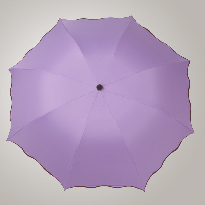 Women's practical sunshade with wavy edge Kalsten