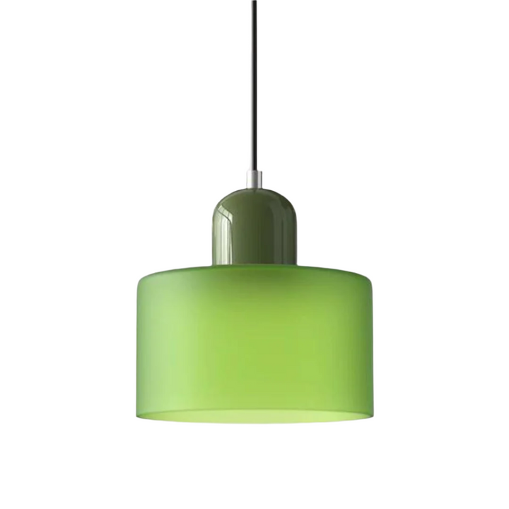 Glass pendant light – Elegant cylindrical pendant light for cozy living spaces | Kalsten