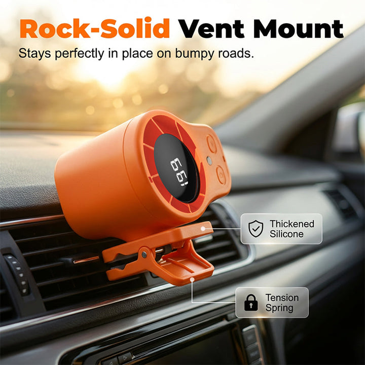 Mini fan with ventilation clip for car and desk | Kalsten