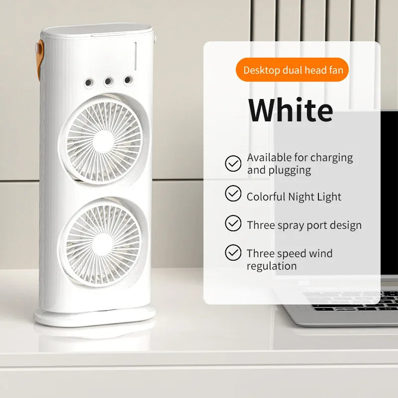 Double-Ended Spray Fan: Portable Air Cooler | Kalsten