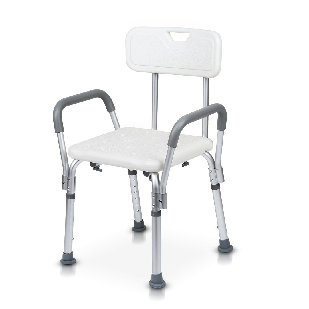 Shower stool height adjustable bath stool with backrest | Kalsten