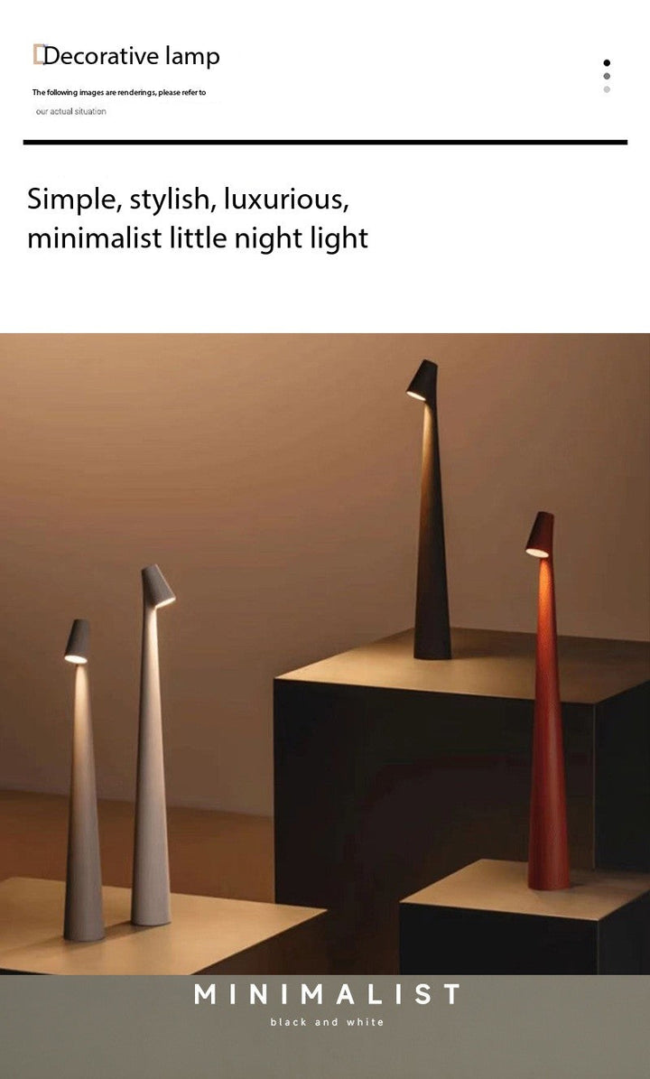 Gao Fushuai Rechargeable Table Lamp Bedside Advanced Lamp Creative Decorative Night Light Desktop Atmosphere Lamp | Kalsten