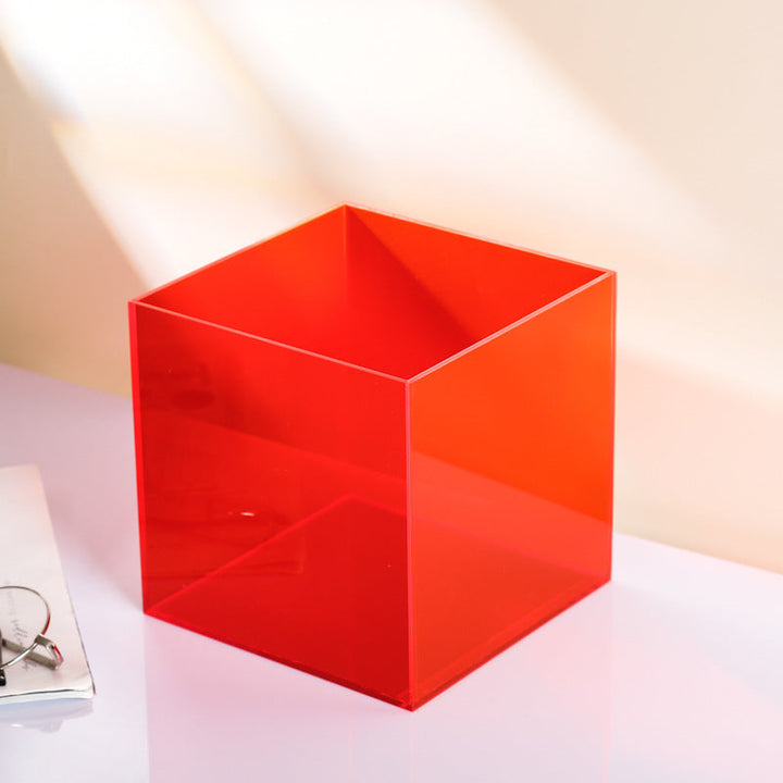 Transparent color acrylic box dust cover Lego integrated model hand display storage box