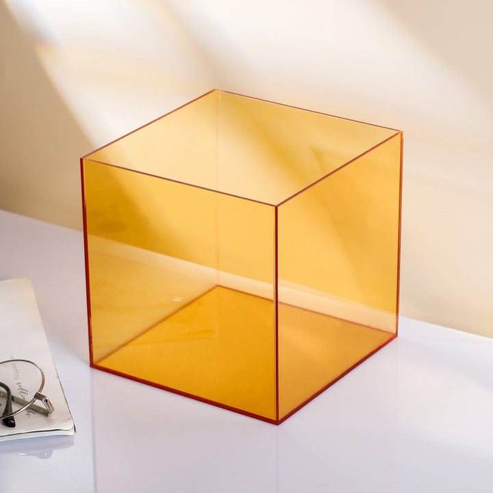 Transparent color acrylic box dust cover Lego integrated model hand display storage box