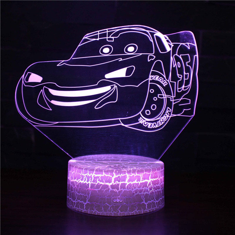 Sports car series 3d night light LED stereo light illusion lamp USB bedside table lamp modeling lamp dimming | Kalsten