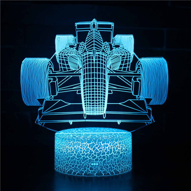 Sports car series 3d night light LED stereo light illusion lamp USB bedside table lamp modeling lamp dimming | Kalsten