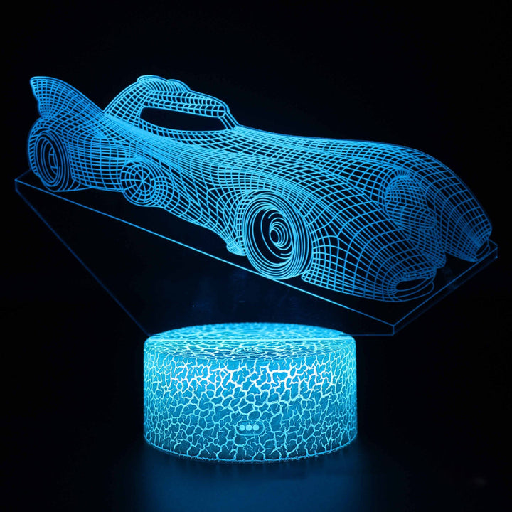 Sports car series 3d night light LED stereo light illusion lamp USB bedside table lamp modeling lamp dimming | Kalsten