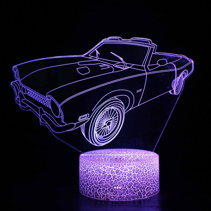 Sports car series 3d night light LED stereo light illusion lamp USB bedside table lamp modeling lamp dimming | Kalsten