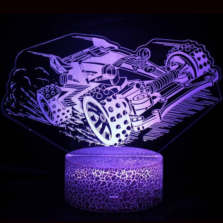 Sports car series 3d night light LED stereo light illusion lamp USB bedside table lamp modeling lamp dimming | Kalsten