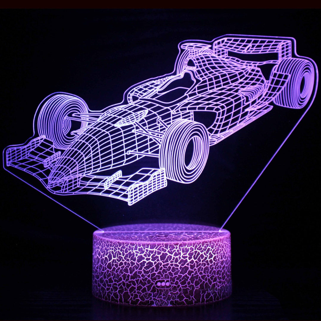 Sports car series 3d night light LED stereo light illusion lamp USB bedside table lamp modeling lamp dimming | Kalsten