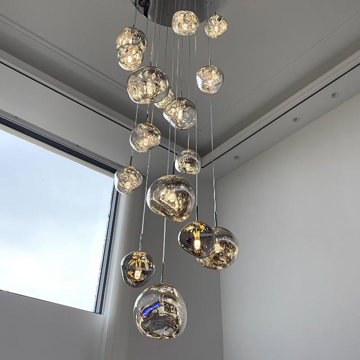 Post-modern lava chandelier creative clothing store bar table lamp villa duplex building living room dining room stairwell chandelier | Kalsten