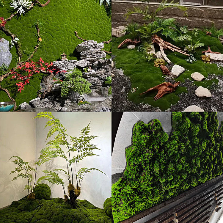 artificial moss turf green plant artificial turf