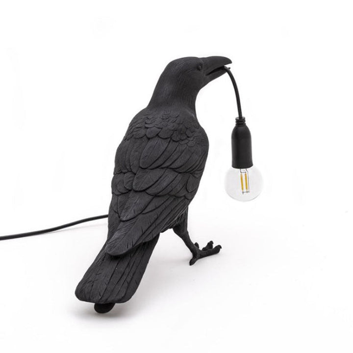 Auspicious bird table lamp personalized creative bedroom bedside animal shape bird resin wall lamp decoration | Kalsten
