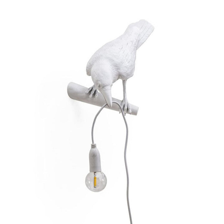 Auspicious bird table lamp personalized creative bedroom bedside animal shape bird resin wall lamp decoration | Kalsten