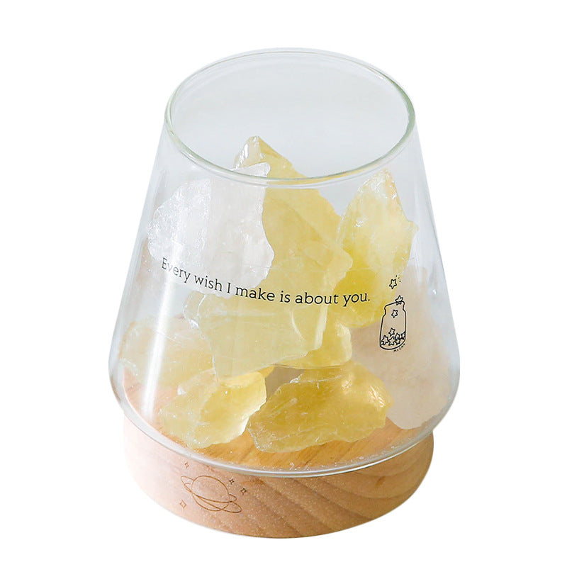 Himalayan Salt Lamp Aroma Lamp Ore Crystal Salt Stone Night Lamp Bedroom Table Lamp Girl Bedside Lamp Atmosphere Lamp | Kalsten