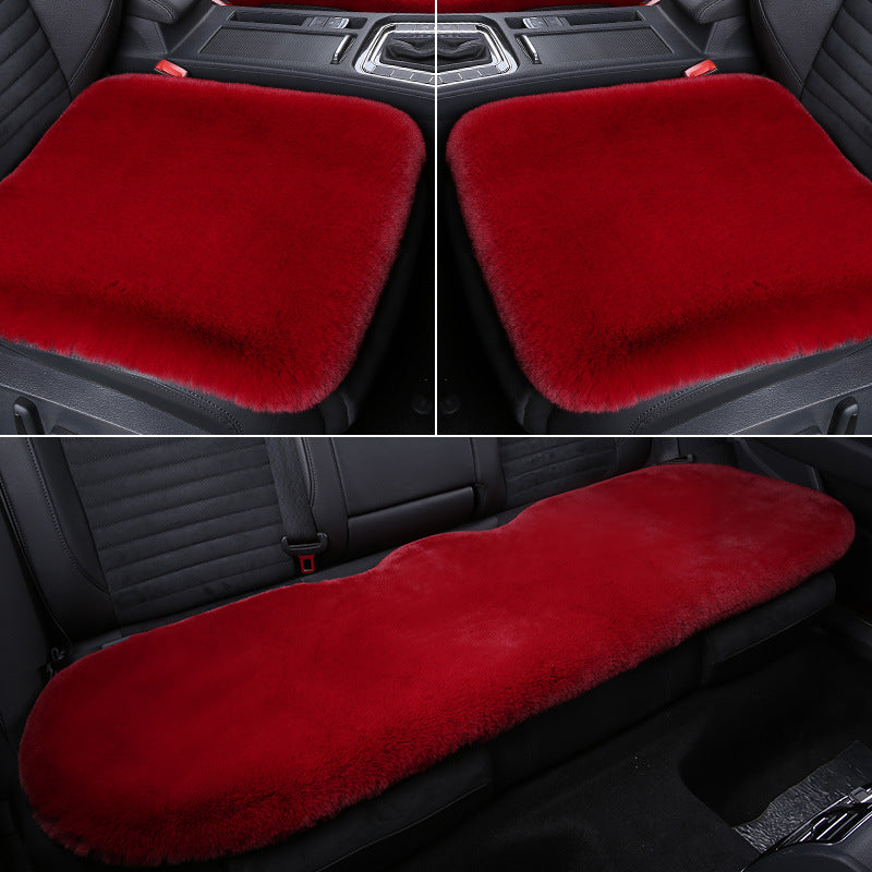 Kalsten 丨 Thickened Winter Short Rabbit Plush Car Seat Cushion without Backrest
