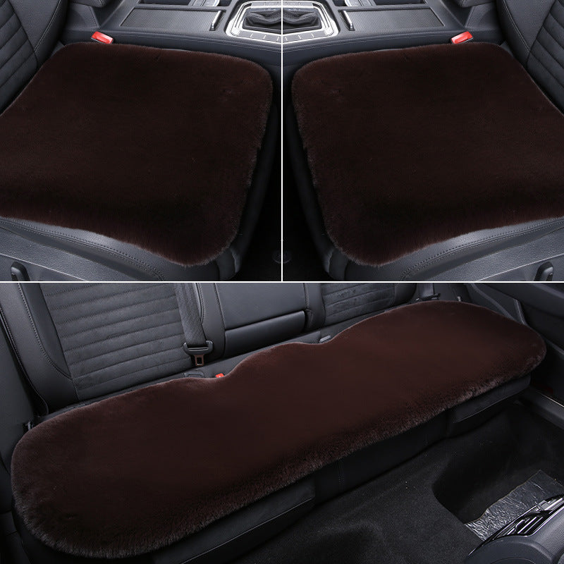 Kalsten 丨 Thickened Winter Short Rabbit Plush Car Seat Cushion without Backrest